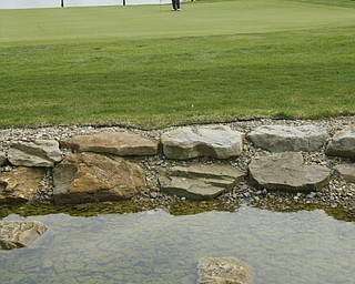 ROBERT K. YOSAY | THE VINDICATOR..The Lake Club course in Poland - Mike Ferante ( blue stripes) Jim Pipino ( solid blue and Derrick Naper -30-