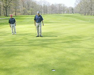 ROBERT K. YOSAY | THE VINDICATOR..Mill Creek Golf Course with Dennis Miller golf Director ( blue hat ) and Andy Santor head professional in the red hat -30-