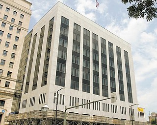 The scaffolding has been up since 2008. It was erected as a safety precaution in case some building panels would fall on the Wick Avenue side.