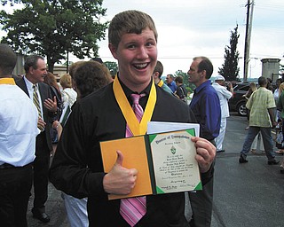 Jason Busch of Austintown graduated from Ursuline High School on June 5.