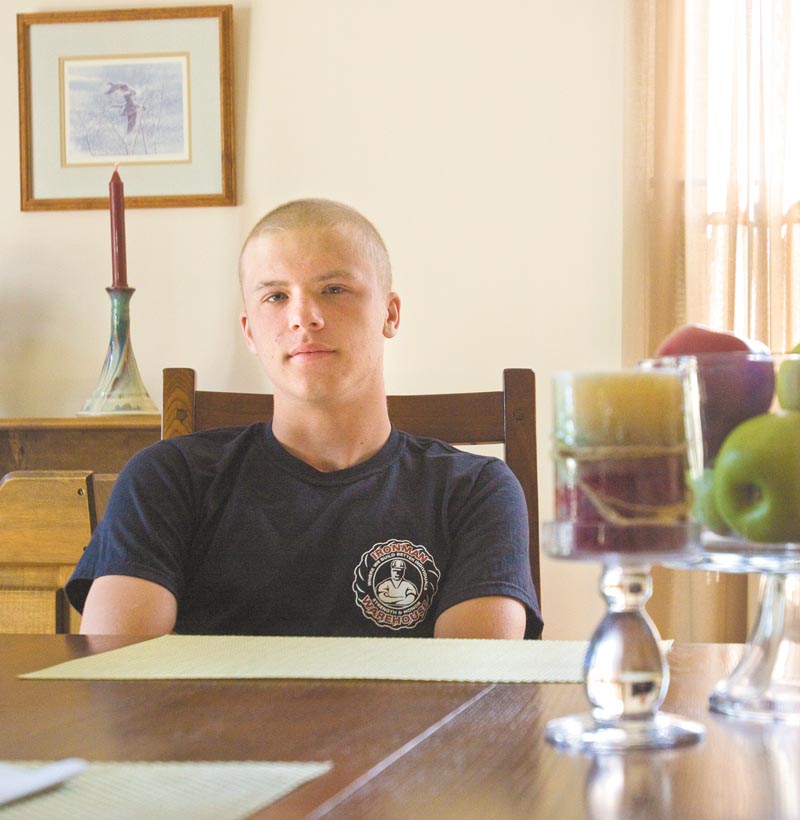 Garrett Schenker, 16m smiles with good reason: Garrett is now cancer-free after a sudden, aggressive case of non-Hodgkin’s lymphoma hospitalized him during the spring. The Boardman-Poland Junior Women’s League Golf Outing on Saturday will benefit the Schenker family.