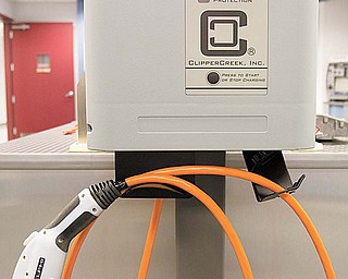 This battery-charging station will be installed in 700 Delphi locations in California. It’s made by Delphi and Clipper Creek Inc. in Champion.