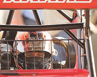 Geoffrey Hauschild|The Vindicator.Kasey Kahne at Sharon Motor Speedway on Wednesday evening.