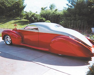 Ron and Bonnie Dycman of Canfield own this 1939 Lincoln Zephyr, which Ron has been building for the past 7 years and is nearly finished.