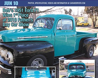 Debbie Barnard of Crosby, Texas, formerly of Girard, had this fake magazine cover made this year for her father, Bob Barnard of Girard, of his 1951 Ford F1.