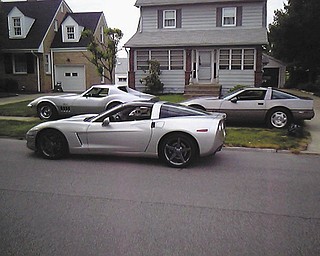 Here is a picture of the Skurich family (of Poland/Canton) collection of Corvettes, which started in 1969 when Monica Skurich purchased the cortez silver 1969 coupe (back left). The 1988 medium grey metallic coupe (back right) and the silver 2005 Z51 coupe (foreground) were later added by her son, Michael Skurich, to continue the family tradition of owning and enjoying America’s sports car. The cars can be seen in local car shows such as the “Cruisin’ the River” car nights in Lowellville, shows with the Mahoning Valley Corvette Club and in the North Canton area, and other local autocross and racing events.