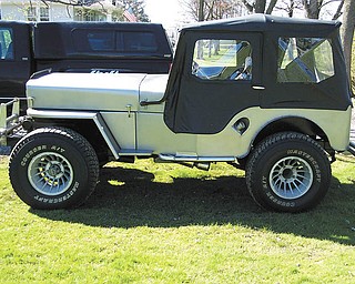 The stats on this Jeep owned by Clarence Stevens: 1953 CJ3B body entirely made of stainless steel, 427 Chevy Tall Deck, Turbo 400, 4WD, Ford 9-inch rear, Model 30 front. The hand-built body and frame were a combined effort of Clarence, Don and John Stevens.