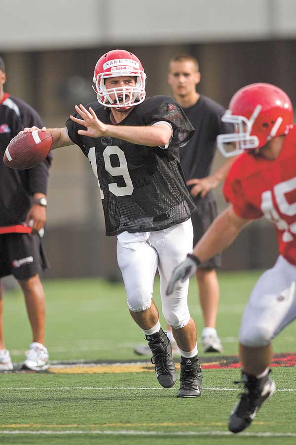 Prospective quarterback Marc Kanetsky (19) 
