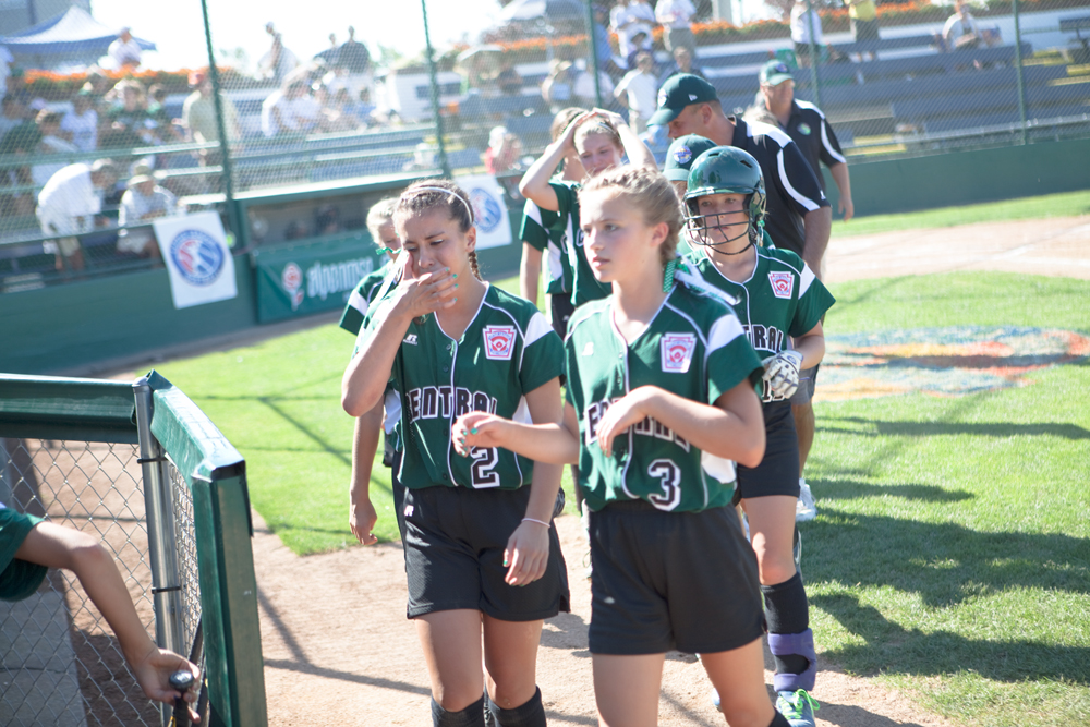 Emotions ran high after the girls from Ohio suffered their first loss at the 2010 World Series of Little League Softball in Portland, Ore., August 15th, 2010. This game the team from Poland, Ohio face the team from Burbank Calif., Central was defeated by West, 0-1.