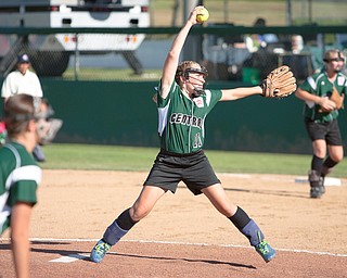 Special to the Vindicator: Chris Ryan
Ally Deemer pitched consistent strikes during the 2010 World Series of Little League Softball in Portland, Ore., August 16th, 2010. The team from Poland, Ohio beat the team from Canada, 7-1, and will advance to Semi-Final play.