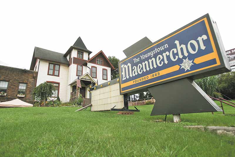 The 148-year-old Youngstown Maennerchor building on Mahoning Avenue suffered a partial roof collapse last week, causing the structure to be condemned by city officials.
