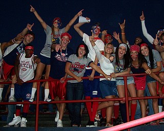 Austintown Fitch student section at the home opener against Chaney Cowboys