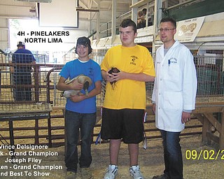 Vince Delsignore won Grand Champion for his duck and Joe Filey won Grand Champion and Best of Show for his chicken.