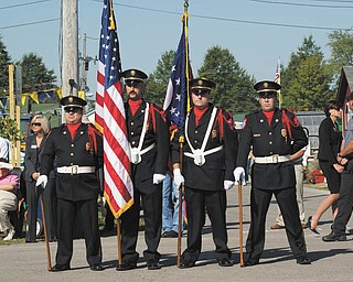 The Honor Guard's presentation of the colors at the 2009 fair's ribbon-cutting ceremony. Photo by Lauren Fox of Lowellville.