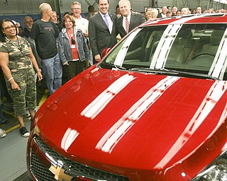 ROBERT K. YOSAY | THE VINDICATOR..GM Lordstown Kicked Off the Chevy Cruze today at the Lordstown Plant with the President of GM - Tim Ryan - The Boardman Band and a slew of elected officials -..-30-..