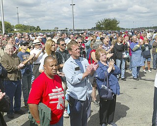 ROBERT K. YOSAY | THE VINDICATOR..GM Lordstown Kicked Off the Chevy Cruze today at the Lordstown Plant with the President of GM - Tim Ryan - The Boardman Band and a slew of elected officials -..-30-..