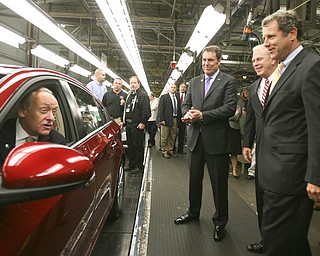 ROBERT K. YOSAY | THE VINDICATOR..GM Lordstown Kicked Off the Chevy Cruze today at the Lordstown Plant with the President of GM - Tim Ryan - The Boardman Band and a slew of elected officials -..-30-..