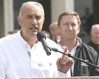 ROBERT K. YOSAY | THE VINDICATOR..GM Lordstown Kicked Off the Chevy Cruze today at the Lordstown Plant with the President of GM - Tim Ryan - The Boardman Band and a slew of elected officials -..-30-..