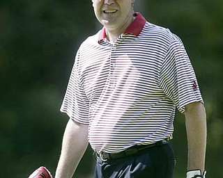 William D Lewis | The Vindicator Dr. James LaPolla Jr on the course Sunday at TCC.