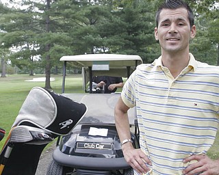 William D Lewis | The Vindicator Brian Newell between holes at TCC Sunday.