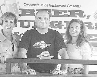Nick Mays | SPECIAL TO The Vindicator: From left, Julie Costas, Joe Cassese and Natalie Lariccia are working to help the public library system in our area by promoting passage of its 1.8-mill five-year operating levy on the November ballot. Costas and Lariccia are chairwomen of a fundraiser that will take place at MVR Restaurant on Oct. 5, and Cassese is a member of the family that runs MVR.