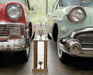 The Vindicator: Sara C. Tobias
A 1955 Chevy Nomad Wagon and a 1957 Buick Riviera Super in the TP Tools Auto Museum. The Buick Riviera is a Trophy-winning example of a Buick. All of the cars are fully restored, operational, and frequently entered in car shows.