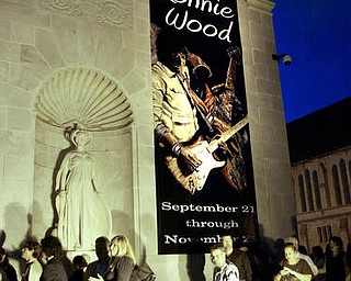 William D. Lewis The Vindicator Spectators line up outside Ronnie Wood exhibit at the Butler Museum of American Art Sept. 21, 2010.