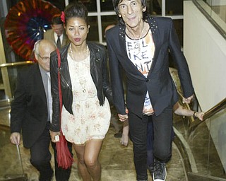William D. Lewis The Vindicator Ronnie Wood and unidentified woman at the Butler Museum of American Art Sept. 21, 2010.