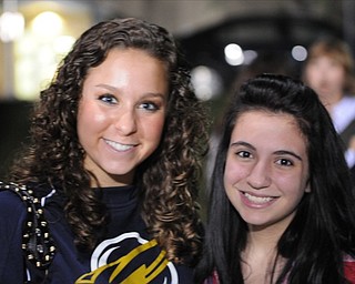 Cousins Gia Tkach and Jordan Kelly at the Lowellville / Western Reserve game.