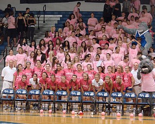 PSHS Varsity & JV Volleyball Team and their Poland Bulldog fans during the volley for a cure game