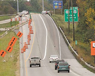 .A crossover condition has been implemented on state Route 11 over the Ohio Turnpike. This work is part of a $1.9 million project to raise and re-deck the bridge on state Route 11 northbound over the turnpike. The project is on schedule to be finished by late October.