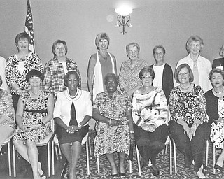 Mahoning Retired Teachers Association met on Sept. 8 at Antone’s Banquet Center in Boardman. Newly retired educators from all public schools in Mahoning County, service centers and Youngstown State University were invited to the luncheon and program. Those who attended were, seated, from left to right, Sandra Billoc, Janet Scarsella, Sandra Smith-Graves, Carol F. Glenn, Barbara Ade, Doris Mancini, and Nanette Midgley. Standing are Diana Walton, Cynthia Bermann, Ruth Frankenburg, Barbara Stacy, Betty Hawk, Carol Lefoer, Maurene Coe, and Dorothy Burke, MRTA president.