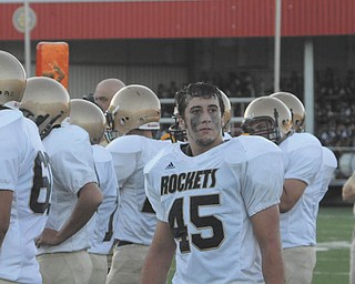 Lowellville Rocket No. 45 Geno Tkach is shown during the Youngstown Christian game.