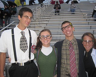 Ursuline fans dressed for the nerd theme