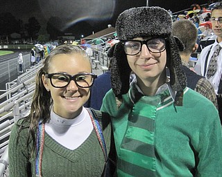 Ursuline Irish Fans dressed for the nerd theme