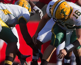 Geoffrey hauschild|The Vindicator.during the first quarter of a game at Youngstown State University's Stambaugh Stadium on Saturday evening.