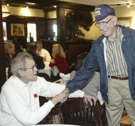 WWII Navy vets Charles Butler and Frank R. Swast reunite after more than 60 years.