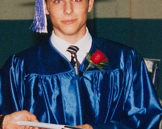 Bob Pavlich graduating from Poland High School.