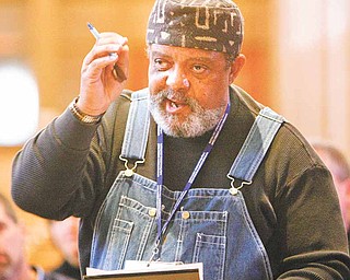 Clarence Boles of Youngstown, affiliated with The Buckeye Review newspaper, said he wants city crime labeled as “homegrown terrorism.”