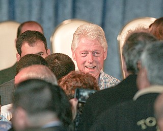 ROBERT K. YOSAY | THE VINDICATOR --...Former President Bill Clinton visited the Mahoning County Democrats annual breakfast Saturday morning in Youngstown..The former president was stumping for democratic hopefuls in state and congressional races here in Ohio .... -30-(AP Photo/The Vindicator, Robert K. Yosay)