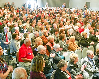 ROBERT K. YOSAY | THE VINDICATOR --...Former President Bill Clinton visited the Mahoning County Democrats annual breakfast Saturday morning in Youngstown..The former president was stumping for democratic hopefuls in state and congressional races here in Ohio .... -30-(AP Photo/The Vindicator, Robert K. Yosay)