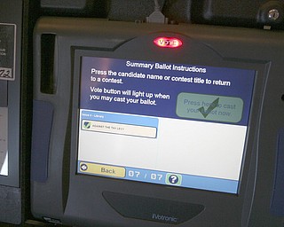 ROBERT K. YOSAY | THE VINDICATOR --..Time to cast your ballot as The November election had many incumbents and levies pass.... -30-..(AP Photo/The Vindicator, Robert K. Yosay)