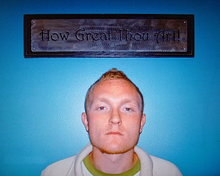 Anthony Sanders' intake photograph to Ohio Valley Teen Challenge
