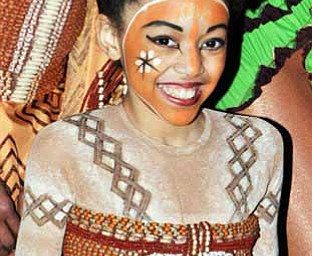 In this March 25, 2010 photo provided by Disney Theatrical Productions, actress Shannon Tavarez is seen backstage at the Minskoff theater in New York where she was playing the part of Young Nala in the Broadway musical, "The Lion King." Tavarez, 11, died Monday Nov. 1, 2010, after losing her battle with Leukemia. A founder of the bone marrow donor center DKMS, said Tavarez died at Cohen Children's Medical Center in New Hyde Park, on Long Island. (AP Photo/Disney Theatrical Productions, Jenny Anderson)