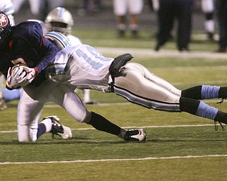 ROBERT  K.  YOSAY  | THE VINDICATOR --..First round of playoffs as Willoughby South Rebel at Austintown Fitch Falcons  ... -30-..(AP Photo/The Vindicator, Robert K. Yosay)