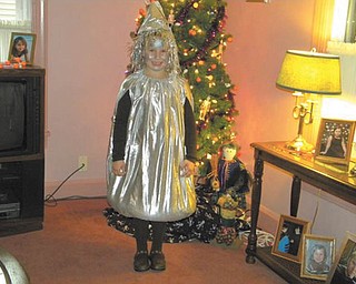 Madalyn Smith, 7, of Boardman celebrates her love of chocolate in her Hershey Kiss costume. Photo submitted by Patty Hoover.