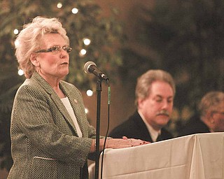 Cynthia E. Anderson president of Youngstown State University, was the keynote speaker Tuesday at the 25th annual Mayors’ Prayer Breakfast in the Mahoning Country Club. Anderson said the upcoming Thanksgiving Day prompts many Americans to examine the “wonderful blessings” in their lives. 