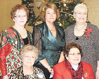 Prepared to serve as officers of the Niles Chapter of the American Sewing Guild in 2011 are, in front from left, Joan Dales and Diane Wittik, and, in back, Jennie Roberts, Barbara Rosier-Tryon and Lynn Price.