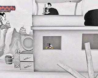 In this video game image released by Disney Interactive, a scene is shown from "Steamboat Willie."