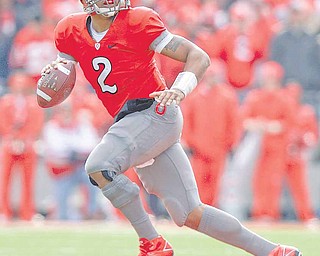 Ohio State's Terrelle Pryor plays against Michigan during an NCAA college football game Saturday, Nov. 27, 2010, in Columbus, Ohio. 